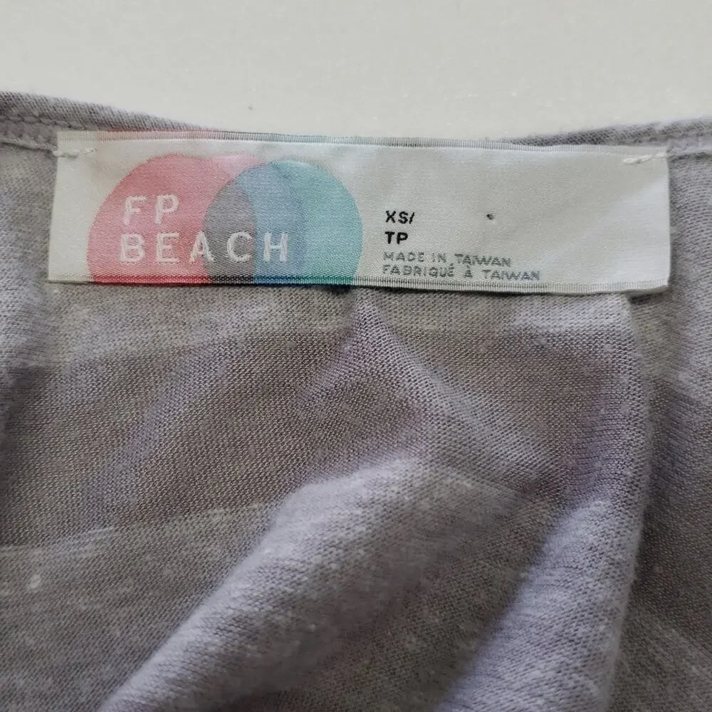 Free People Beach Striped Maxi Dress Striped Halter Attached Bra Women's XS